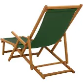 vidaXL Opklapbare ligbedden, 2 stuks, 3 standen, massief eucalyptus hout