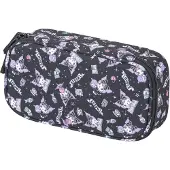Baagl etui, schoolmap, schrijfwaren, schoolspullen - Kuromi, zwart