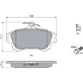 Bosch Remblokken set BP292 Bosch voor o.a. MITSUBISHI, VOLVO
