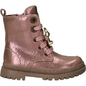 Shoesme suède enkelboots met profielzool - roze metallic Meisjes Imitatieleer - maat 32