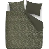Rivièra Maison Dekbedovertrek Sanu Olive Green Velvet-240 x 200 / 220 cm | Lits-Jumeaux