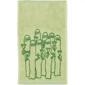 Arabia Moomin handdoek 30x50 cm Hattifnattarna, groen