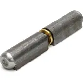 Dulimex DX Aanlaspaumelle stalen pen en messing ring 180 x 20 mm blank staal (HPL-WR 0 180)