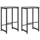Syfax Barkruk 2 st Grijs Sonoma 40 x 32 x 74 cm Bewerkt hout