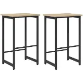 Syfax Barkruk 2 st Sonoma Eiken 40 x 32 x 74 cm Bewerkt hout