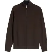 Tom Tailor Gebreid vest donkerbruin