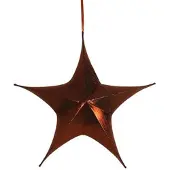 Tom kersthanger ster Maria 65 cm textiel rood