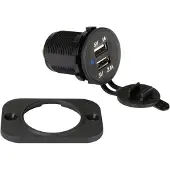 Velleman CC094 - USB-lader voor auto-inbouw - 2x USB 5V - Zwart