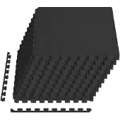 vidaXL Zwembadbodem beschermmat, 40 stuks, zwart, 14,4 m², EVA-schuim