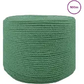 vidaXL Katoenen Touw 8 mm 500 m Groen 100% katoen