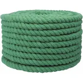 vidaXL Katoenen Touw 20 mm 100 m Groen 100% katoen