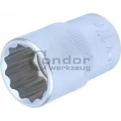 Condor werkzeug Dop 3/4", 28 mm, 12-kant, Chroom-Vanadium Staal