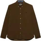 Superdry Overhemd 'CLASSIC' donkerbruin