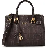 Liu Jo handtas schoudertas Manh Satchel Deep Brown donkerbruin