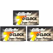 Gillette 30 7 O'Clock Super Platinum Dubbelzijdige Scheermesjes