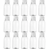 ABOOFAN 15 plastic lege sappenflessen met doppen, transparant