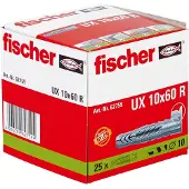 Fischer 62759 UX 10 x 60 R Universele pluggen 60 mm 10 mm 25 stuk(s)