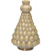 Duif Kerst | Vaas Brux Dots | Beige | | H15xD5 cm