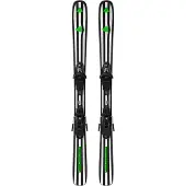 Salomon - Packs (ski's & bindingen) - Départ. First + C5 GW 2027 voor Unisex - Kindermaat 133 cm - Zwart