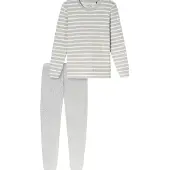 Schiesser Pyjama zilvergrijs
