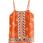 Next Top oranje / zwart / wit