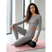 Tommy Life Katoenen Elastan Crop T-shirt en Legging Set