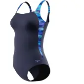 Speedo Print Luna Lustre Swimsuit Blauw 42 Vrouw