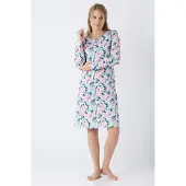 Hajo Klima-komfort dames nachthemd turquoise | Maat 40/42