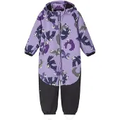 Reima - Kid's Mjosa Softshell Overall Print - Overall 80, purper