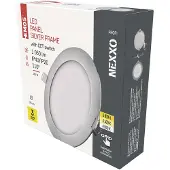 Emos LED inbouwspot NEXXO, zilver, 17 cm, 12,5 W, warm/neutraal wit, ZD1233