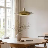 LumenXL Hanglamp Alfyn met gelaagde kappen in khaki groen