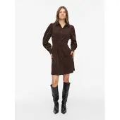 Vila Blousejurk 'VICORDU' donkerbruin