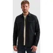 PME Legend Overhemd 'Shirt in 100% cotton with chest pockets and badge' donkerblauw