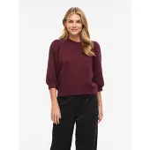 Vila Sweatshirt 'VIVERA' wijnrood