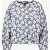 TwoDay meisjes bomberjack met bloemenprint lichtblauw maat 92