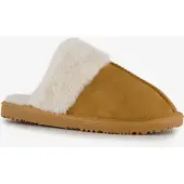 Thu!s dames pantoffels met imitatiebont bruin maat 39/40