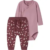 Name it Set 'NBFVULLA' olijfgroen / mauve / cyclaam / wit