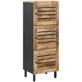 vidaXL Opbergkasten Naturel 40 x 33 x 110 cm Massief Mango Hout