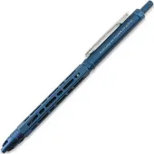 Titaner Ti-Chi Click Pen - Aluminium, blauw