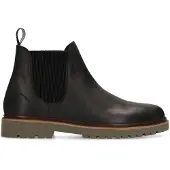 Manfield Zwarte nubuck chelsea boots | Maat 44