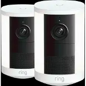 Ring Spotlight Camera 2e Generatie Batterij Wit Duo Pack