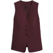BOSS Gilet van stretchcrêpe