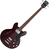 Hartwood Revival Bass Guitar Wine Red
