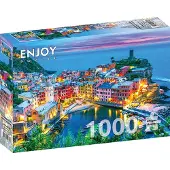 Enjoy Puzzle Puzzel 1000 stukjes Enjoy – Vernazza bij schemering, Cinque Terre, Italië