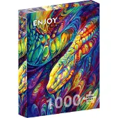 Enjoy Puzzle Rainbow Snake Puzzel (1000 stukjes)