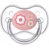 Canpol Babies Newborn Baby Rond Siliconen Speen Rose 0-6 Maanden