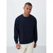 Tommy Life Heren Effen Rundhals Sweatshirt