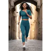 Tommy Life Dames Katoenen Slim-fit Actieve Set