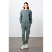 Tommy Life Oversized Katoenen-Polyester Sweatshirt en Broek Set