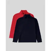 Tommy Life Heren Half-Zip Pluche Sweater